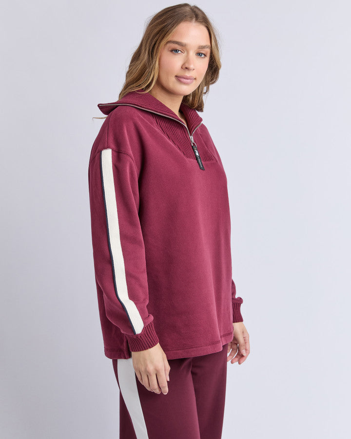 Foxwood Knit Collar Crew Port [sz:10]
