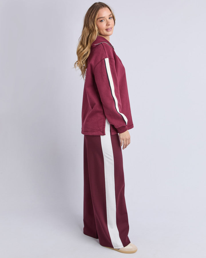 Foxwood Knit Collar Crew Port [sz:10]
