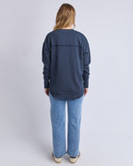 Load image into Gallery viewer, Foxwood Simplified Tonal Crew Navy [sz:8]
