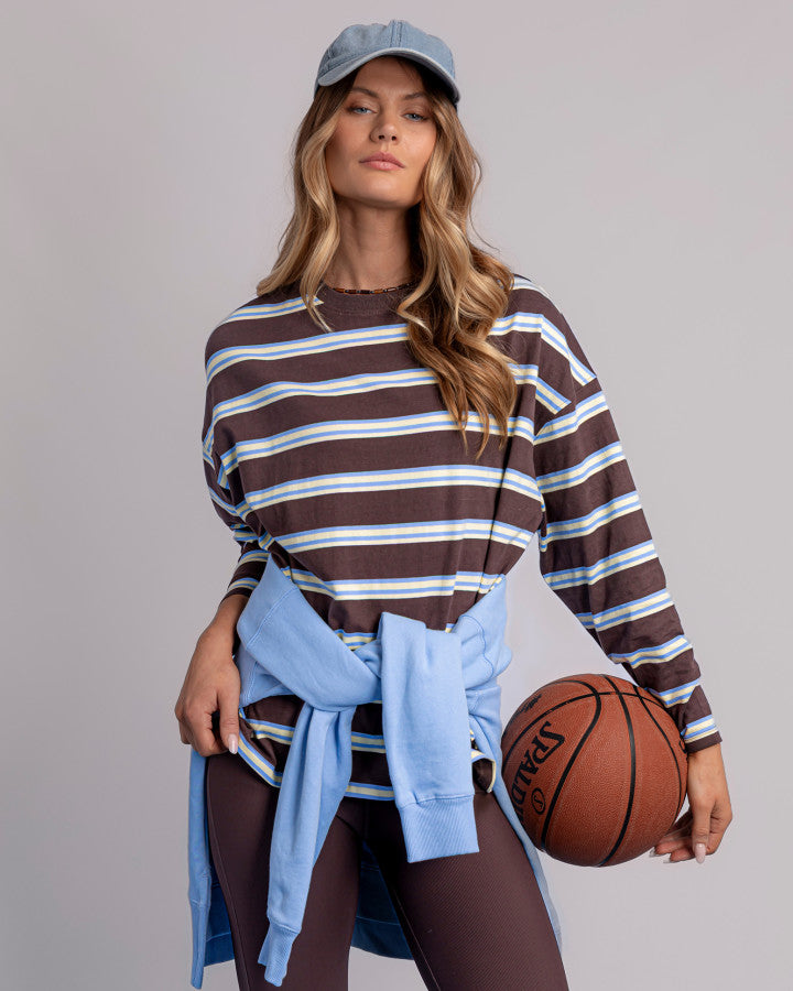 Foxwood Harper Stripe Long Sleeved Tee [sz:10]