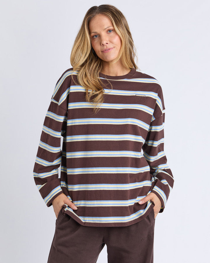 Foxwood Harper Stripe Long Sleeved Tee [sz:10]