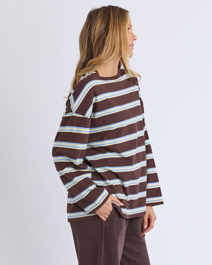 Foxwood Harper Stripe Long Sleeved Tee [sz:10]
