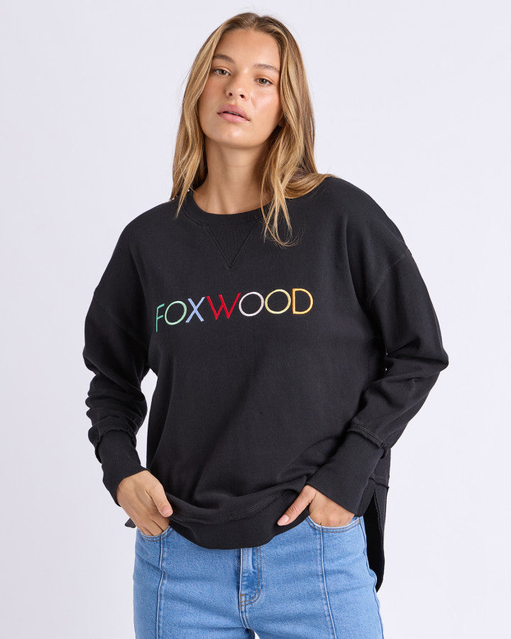 Foxwood Simplified Confetti Crew Black [sz:8]