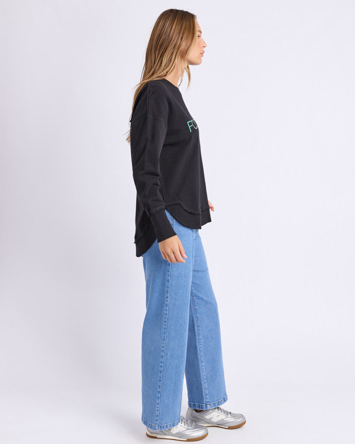 Foxwood Simplified Confetti Crew Black [sz:8]