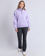 Load image into Gallery viewer, Foxwood College Zip Crew Lavender [sz:8]
