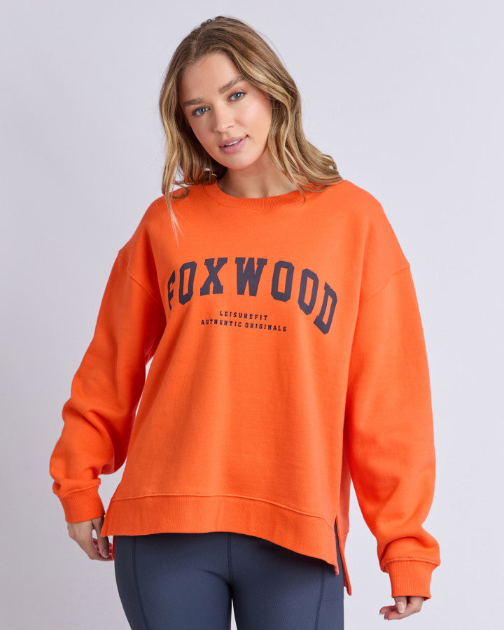 Foxwood Interval Crew Orange/navy [sz:8]