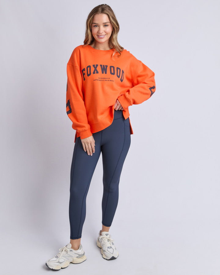 Foxwood Interval Crew Orange/navy [sz:8]