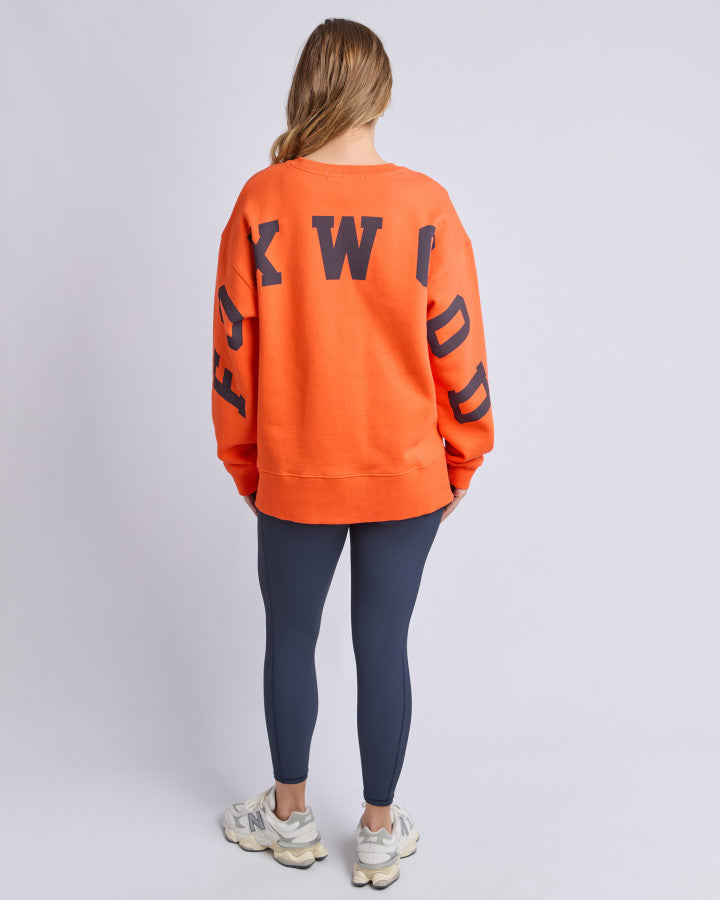 Foxwood Interval Crew Orange/navy [sz:8]