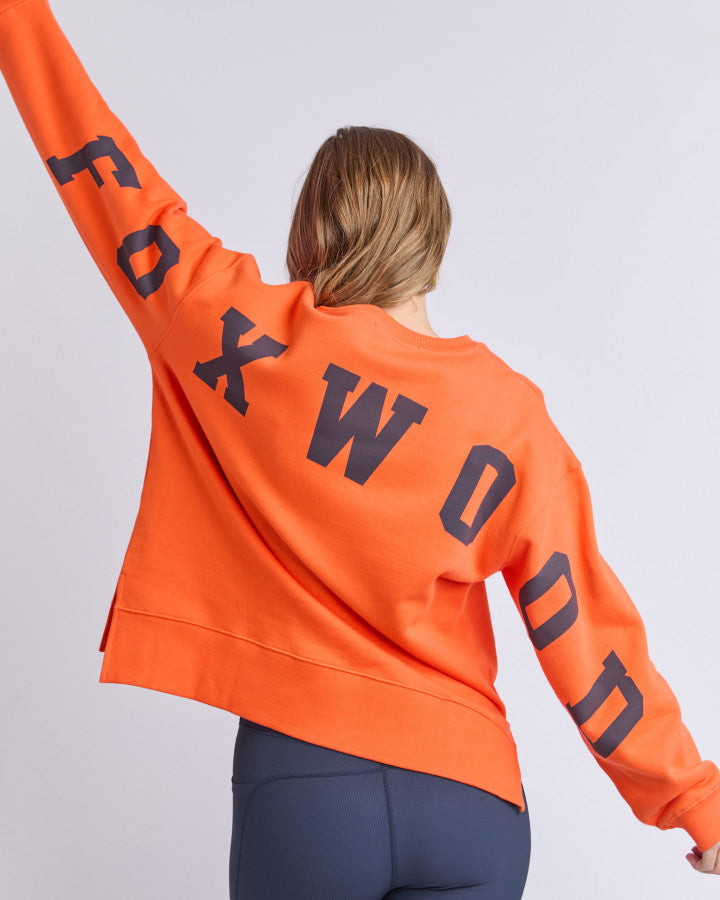 Foxwood Interval Crew Orange/navy [sz:8]
