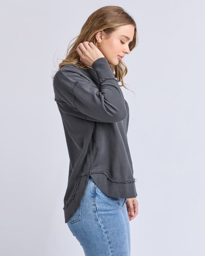 Foxwood Simplified Crew Dark Charcoal [sz:8]
