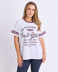 Foxwood Baseline Tee White [sz:10]