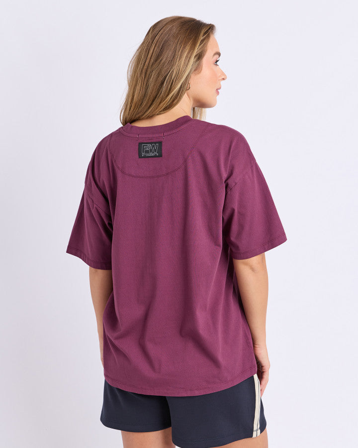Foxwood Captain Tee Plum [sz:10]