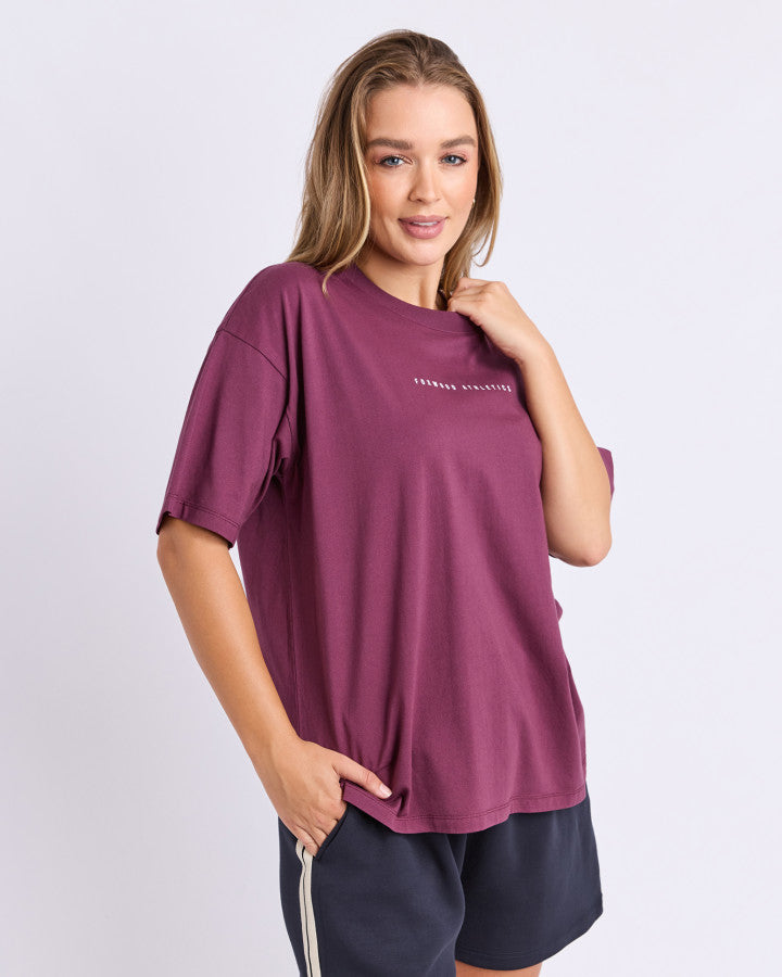 Foxwood Captain Tee Plum [sz:10]