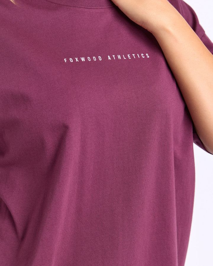 Foxwood Captain Tee Plum [sz:10]