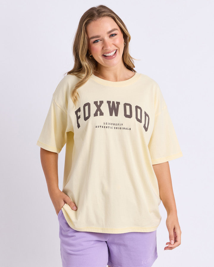 Foxwood Interval Tee Butter Cream/choc [sz:8]