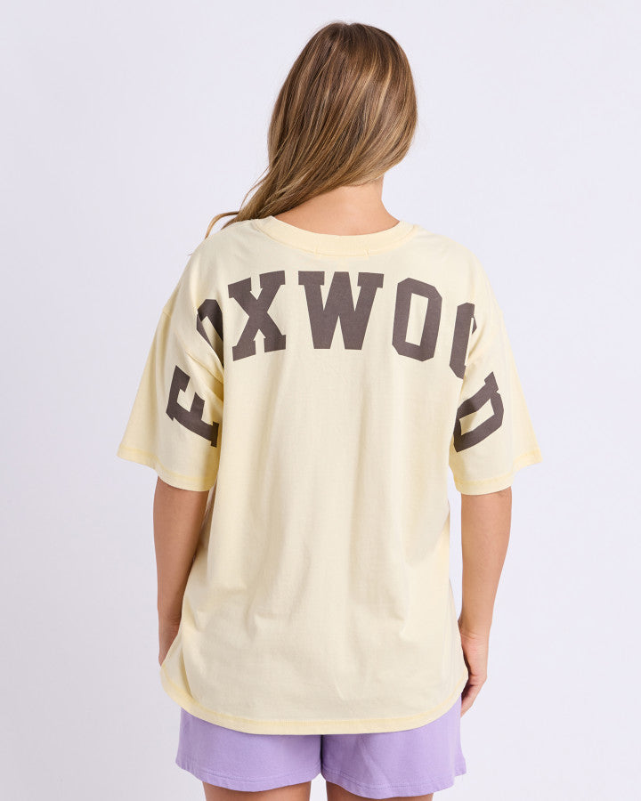 Foxwood Interval Tee Butter Cream/choc [sz:8]