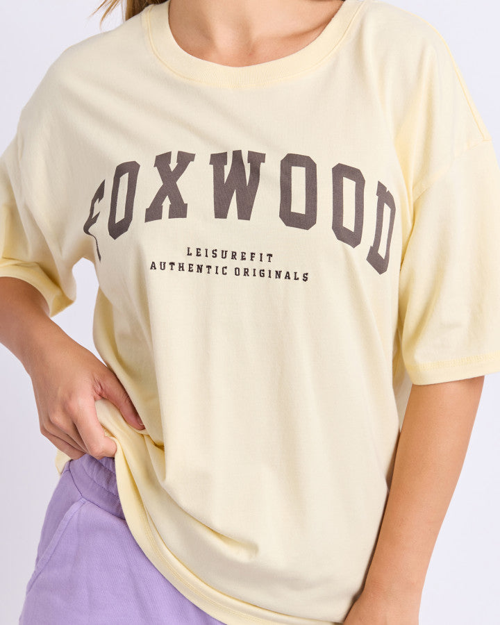 Foxwood Interval Tee Butter Cream/choc [sz:8]