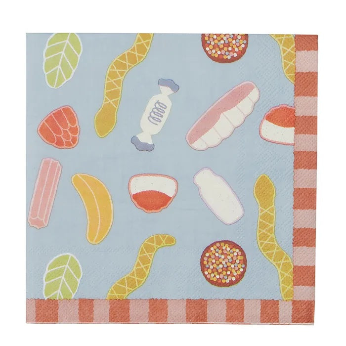 Coast To Coast Mixed Lollies 20pk 3 Ply 33cm Napkin