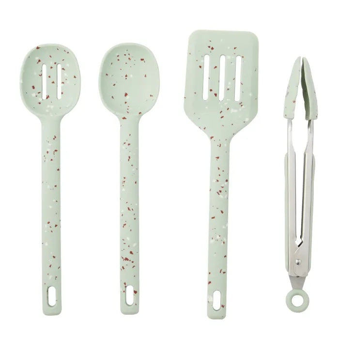 Coast To Coast Gem 4pc Silicone/ss Tool Set 30cm Seafoam