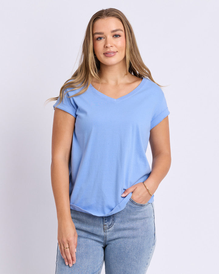 Foxwood Manly Tee Cornflower Blue [sz:8]