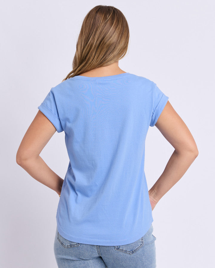 Foxwood Manly Tee Cornflower Blue [sz:8]