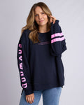 Foxwood Origin Crew Navy & Pink [sz:8]