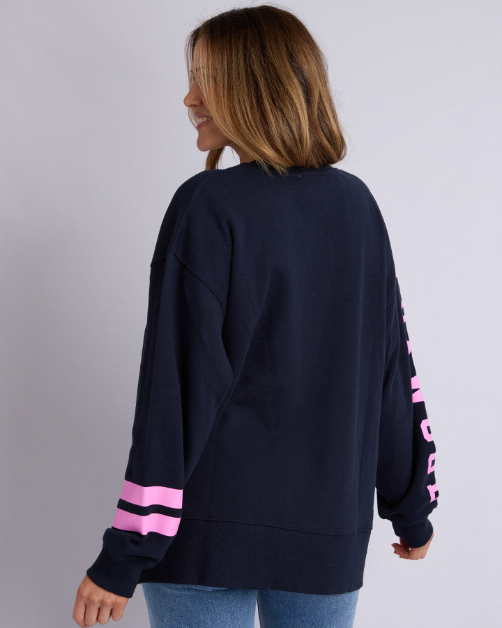 Foxwood Origin Crew Navy & Pink [sz:8]