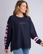 Load image into Gallery viewer, Foxwood Origin Crew Navy &amp; Pink [sz:8]
