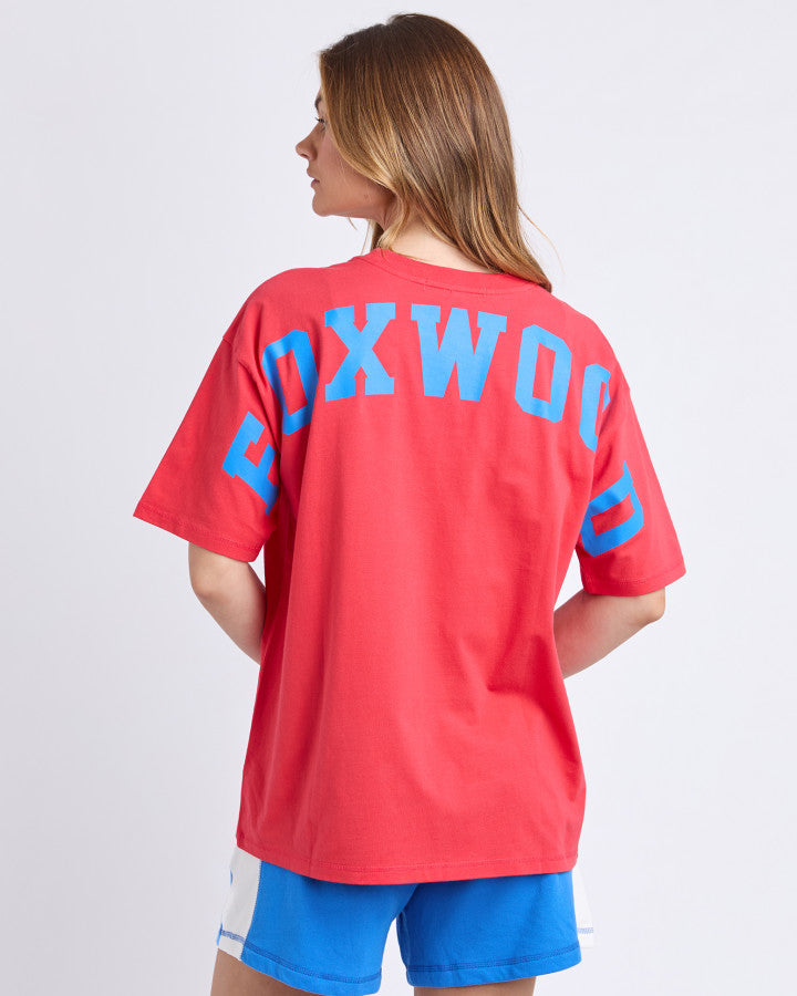 Foxwood Interval Tee Red/blue [sz:8]