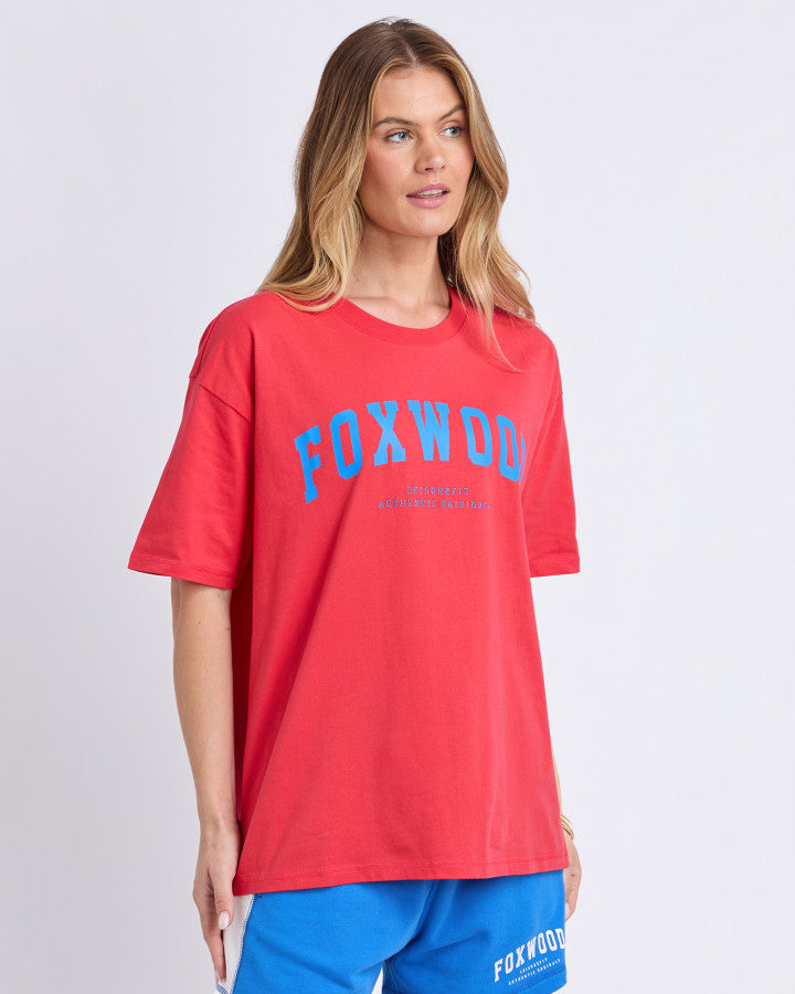Foxwood Interval Tee Red/blue [sz:8]