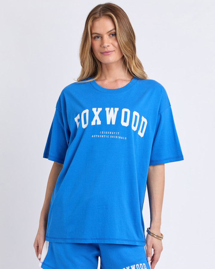 Foxwood Interval Tee Bright Blue/white [sz:8]