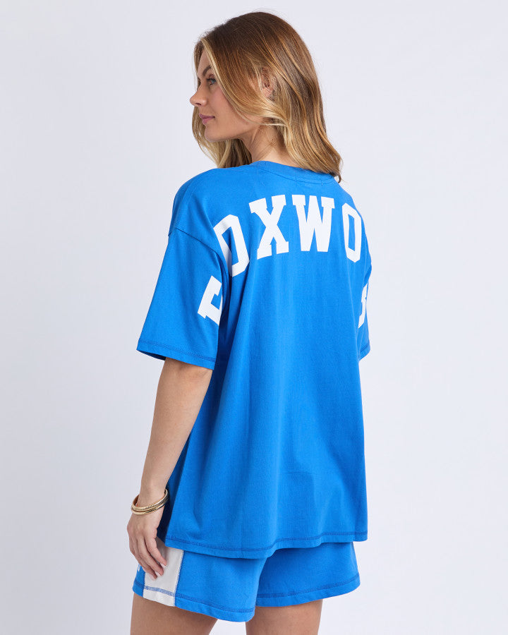 Foxwood Interval Tee Bright Blue/white [sz:8]