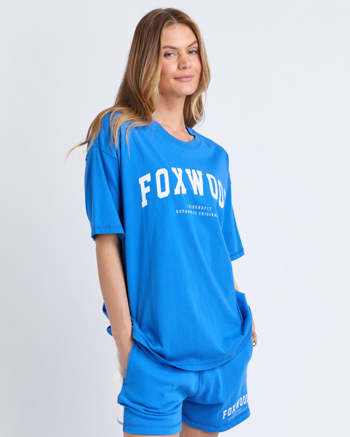 Foxwood Interval Tee Bright Blue/white [sz:8]