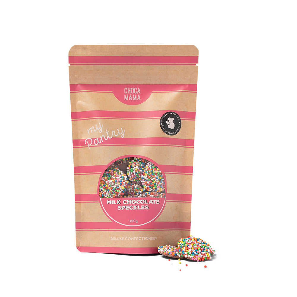 Chocamama Milk Chocolate Speckles 150g