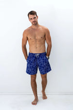 Load image into Gallery viewer, Shore Club Mens Swim Short Capri Geo [sz:s]
