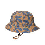 Load image into Gallery viewer, Crywolf Reversible Bucket Hat Indigo Palms
