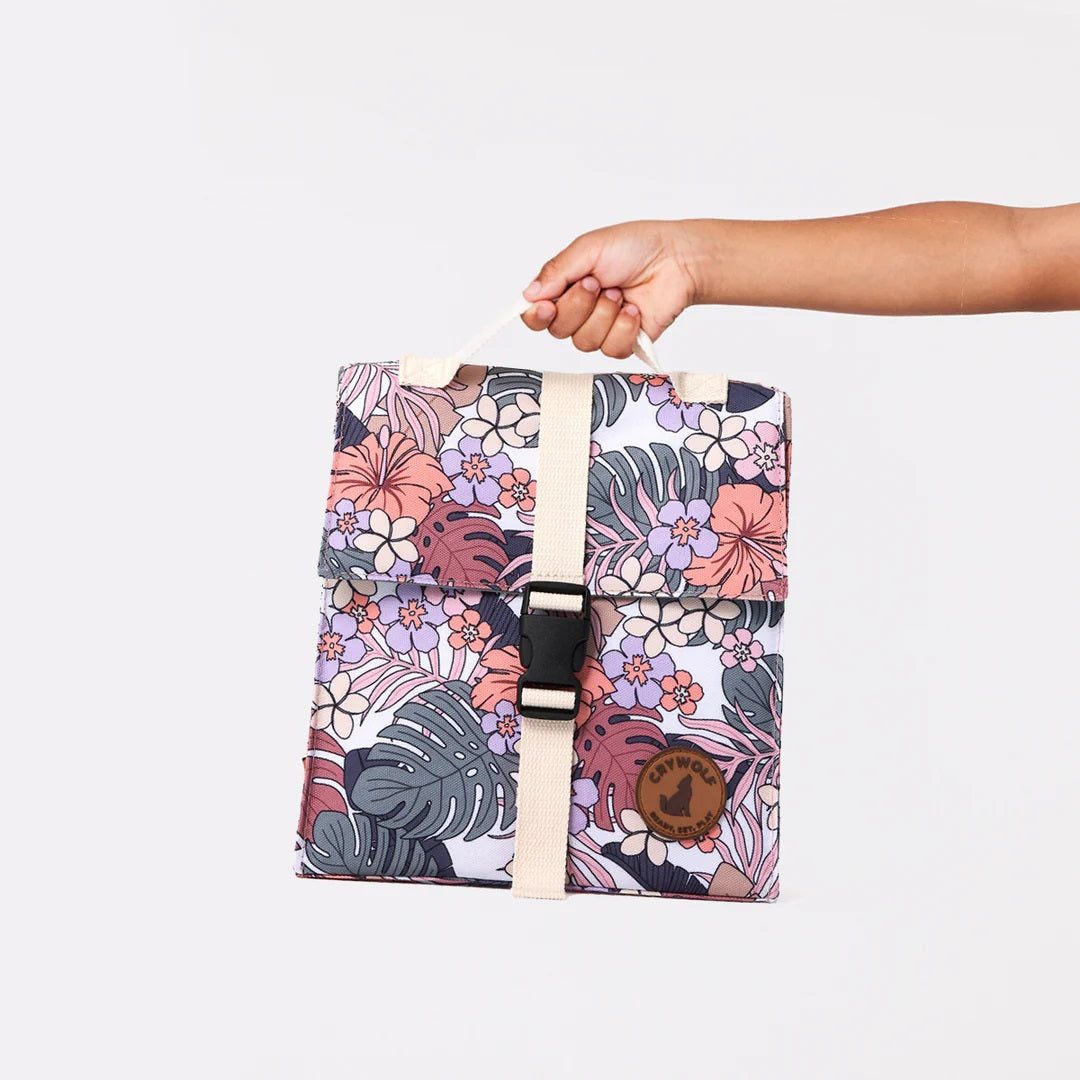 Crywolf Insulated Lunch Bag Tropical Floral