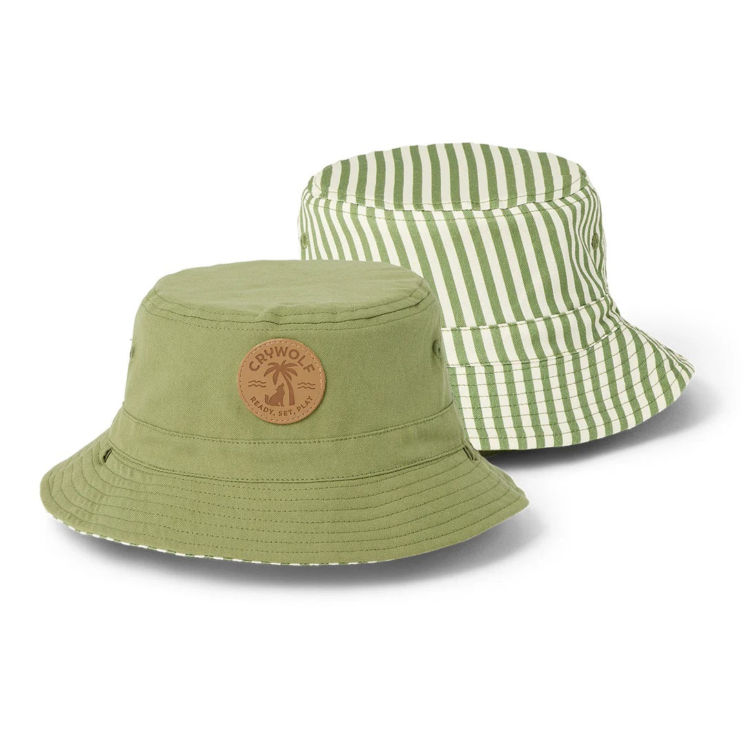 Crywolf Reversible Bucket Hat Coastal Stripe [sz:s]