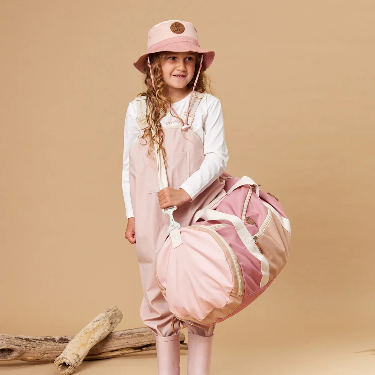 Crywolf Packable Duffel Blush Colourblock