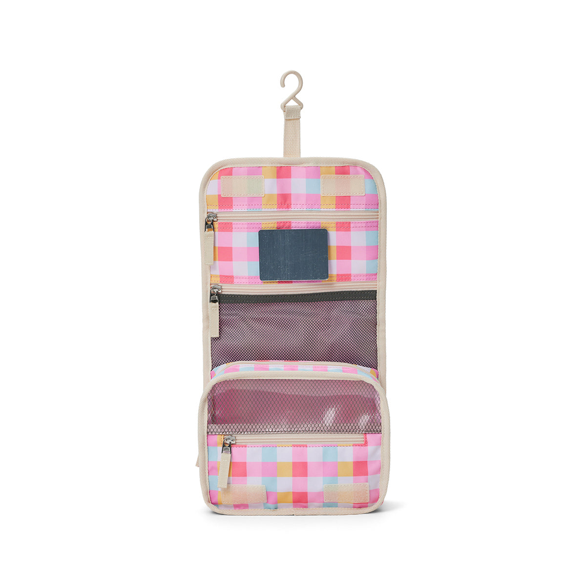 Crywolf Hanging Toiletry Bag Pop Gingham