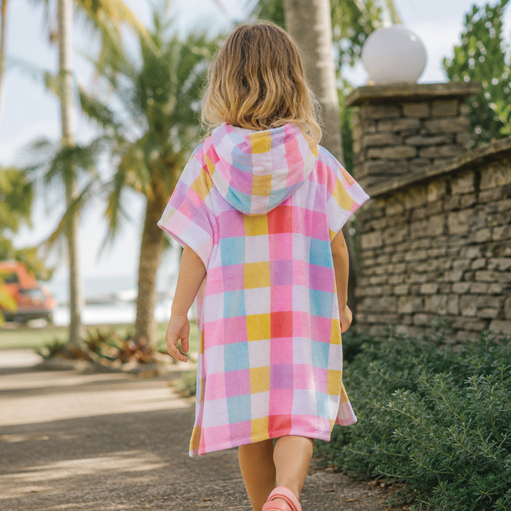 Crywolf Hooded Towel Pop Gingham [sz:s/m]