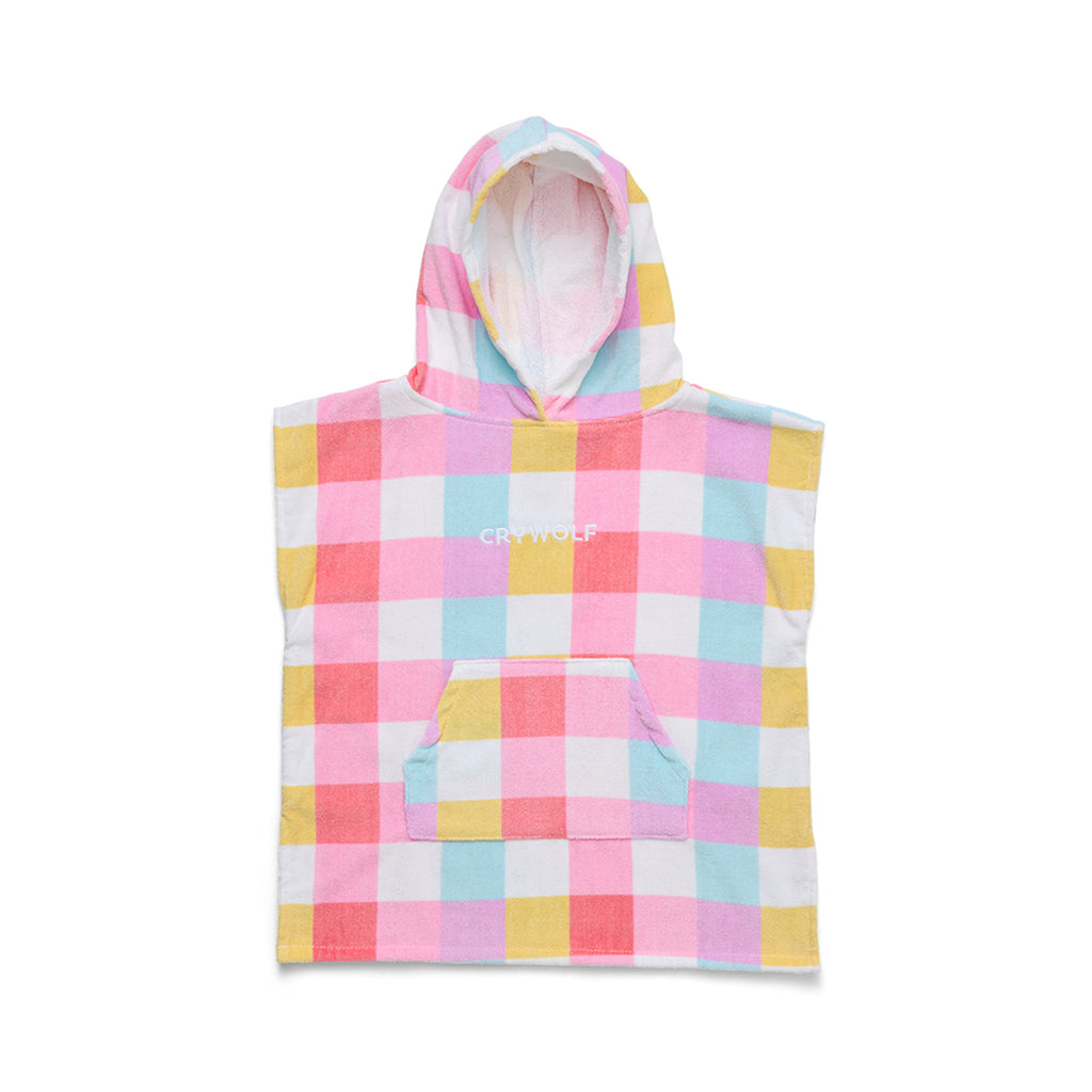 Crywolf Hooded Towel Pop Gingham [sz:s/m]