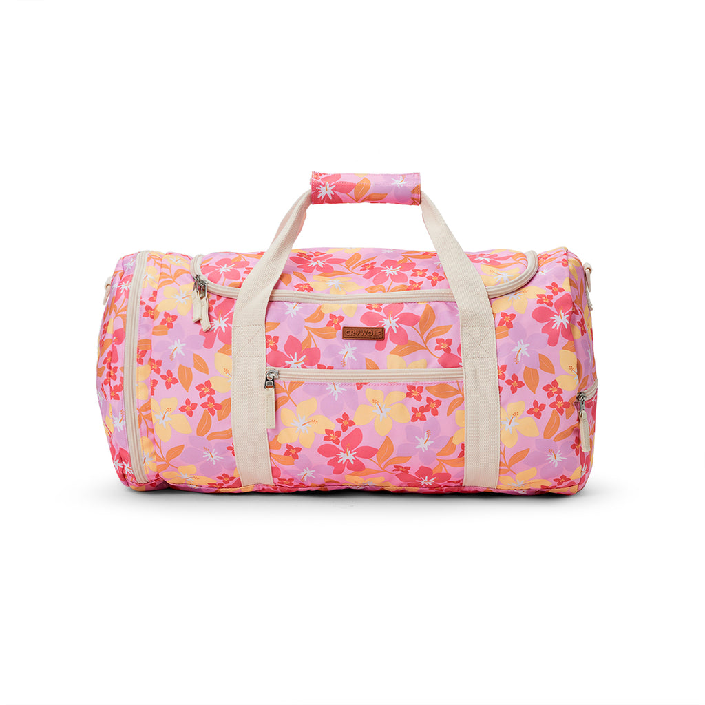 Crywolf Packable Duffel Bag Hibiscus Daze