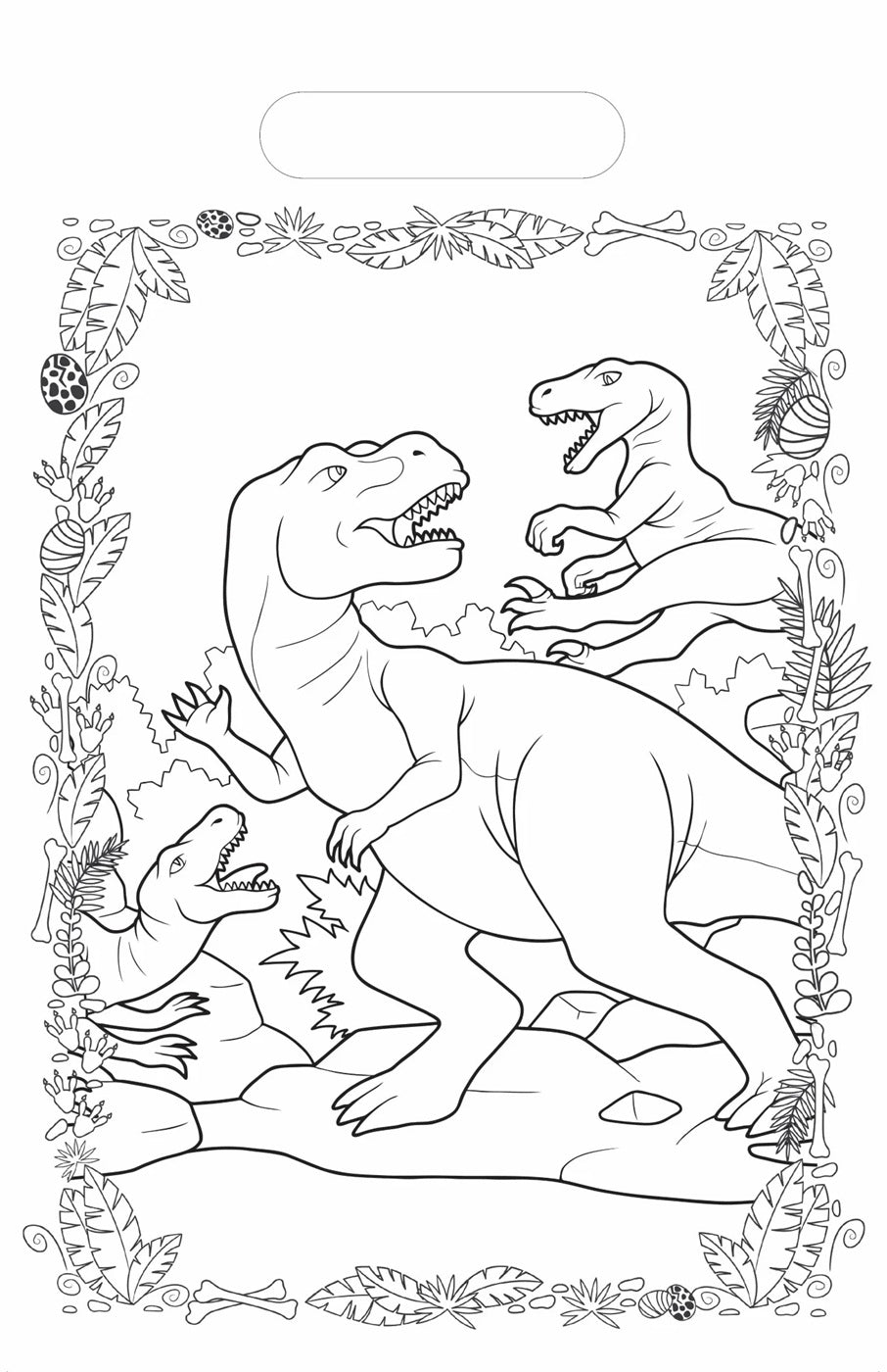 Deluxe Colouring Pad - Dinosaur