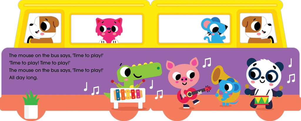 Mini Me - Shaped Board Book - The Wheels On The Bus