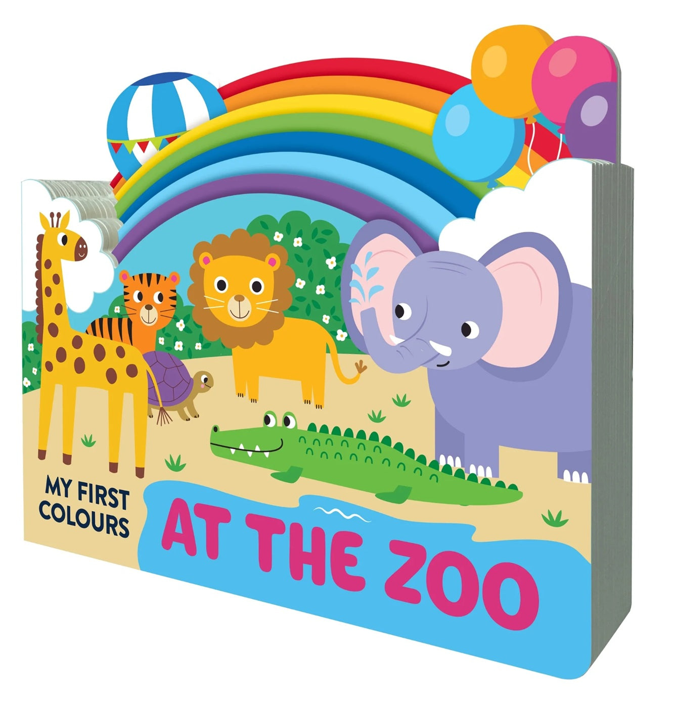 Chunky Scenes Board Book - My First Colours - At The Zoo