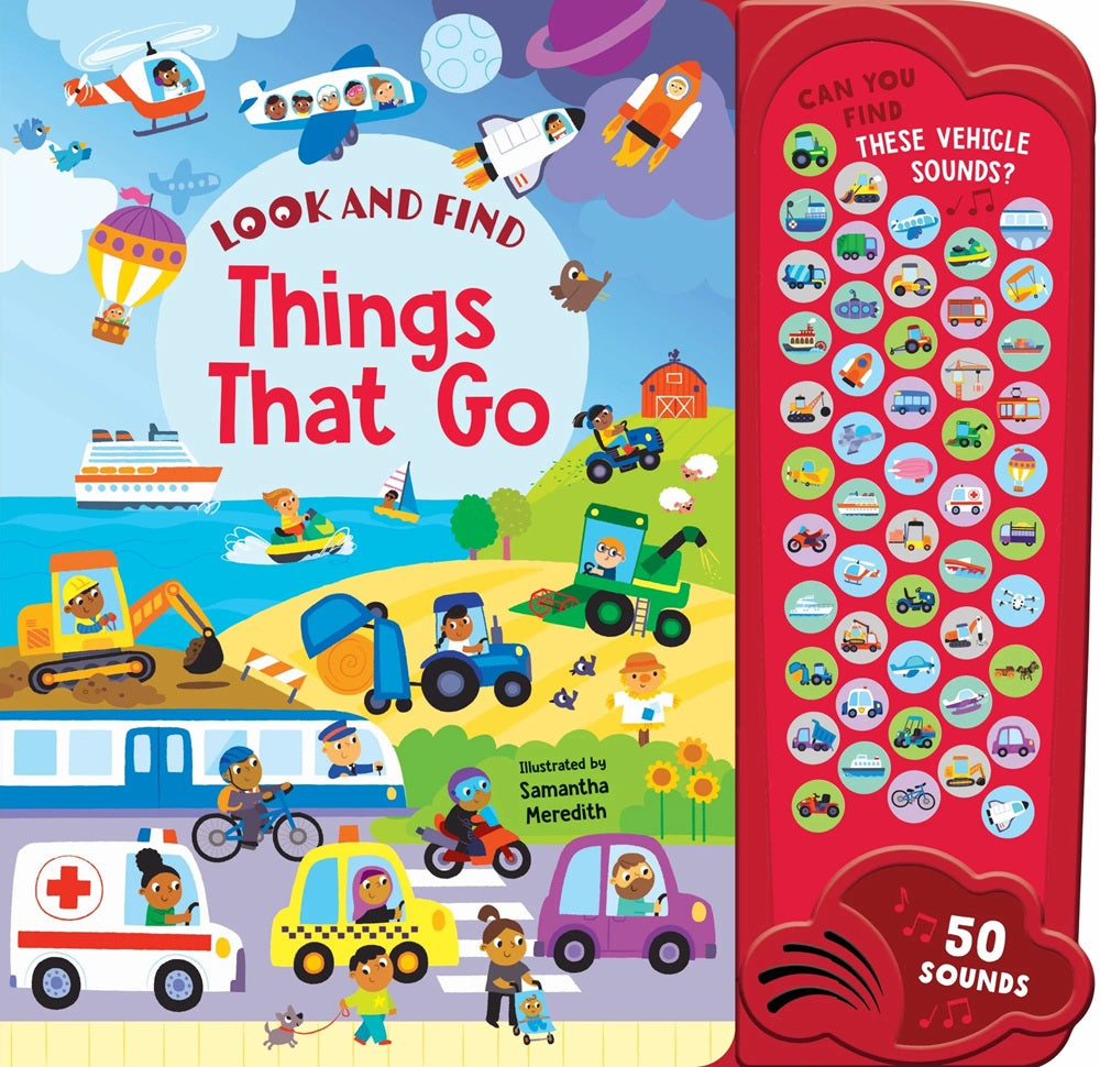 Look & Find - 50-button Mega Sound Book - Things That Go