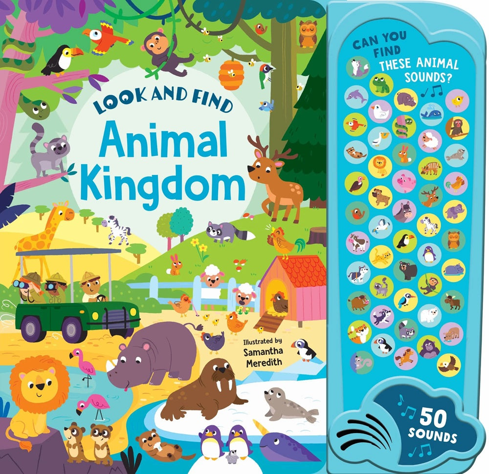 Look & Find - 50-button Mega Sound Book - Animal Kingdom