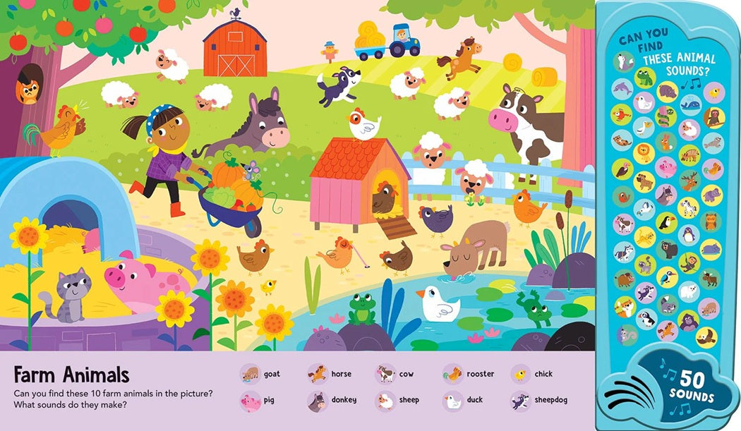 Look & Find - 50-button Mega Sound Book - Animal Kingdom