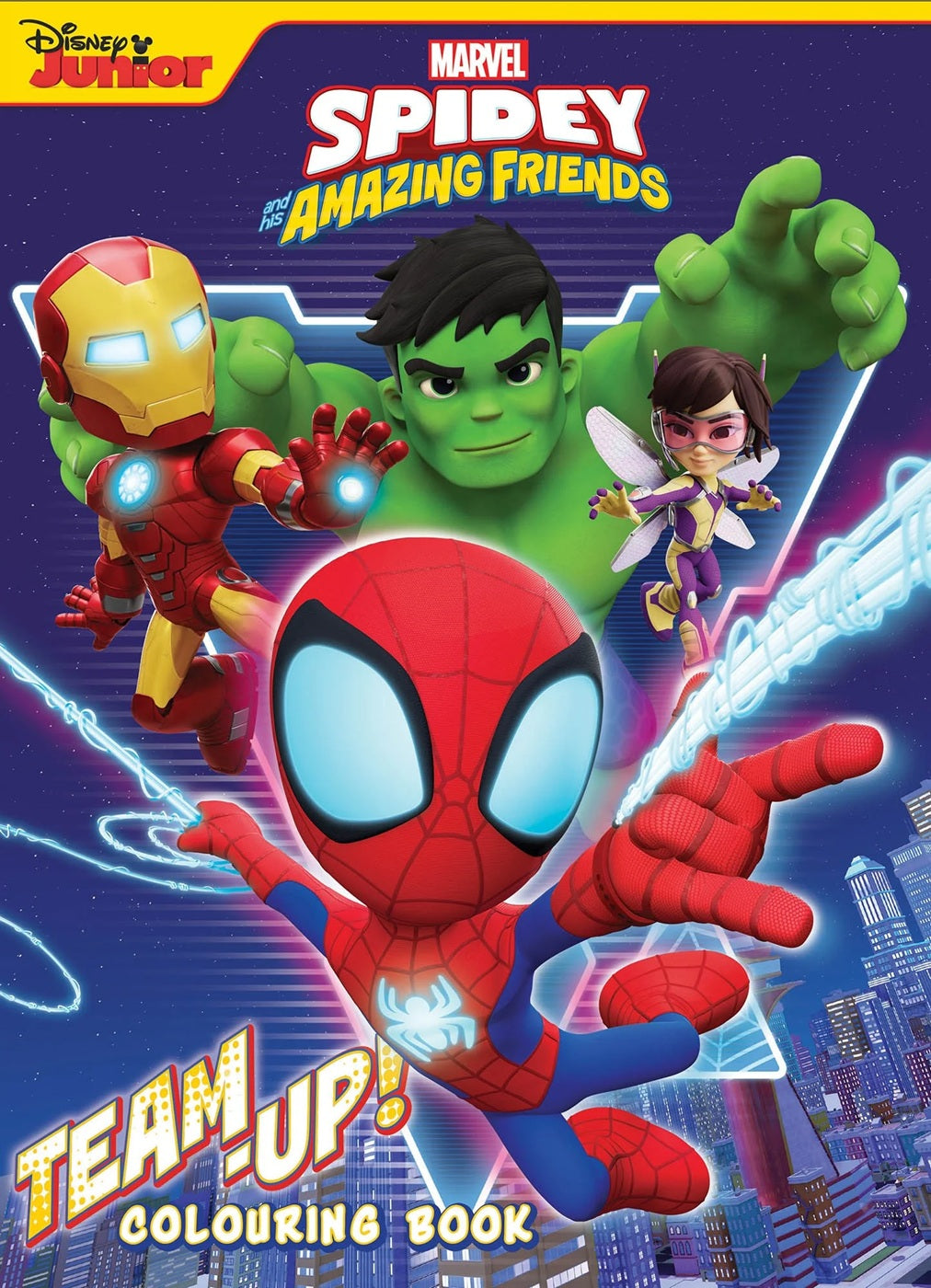 Spidey And His Amazing Friends - 32pp Colouring Book - Glow Webs Glow